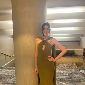 Club L London Olive Maxi Dress